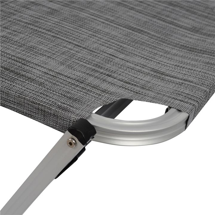 Professional Sunbed Aluminum HM5071.10 Grey 60x190x30 cm