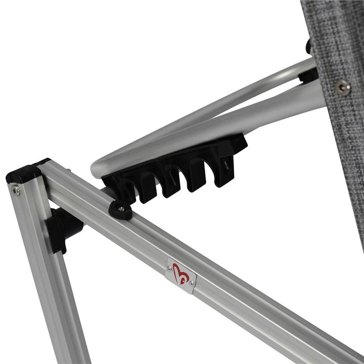 Professional Sunbed Aluminum HM5071.10 Grey 60x190x30 cm