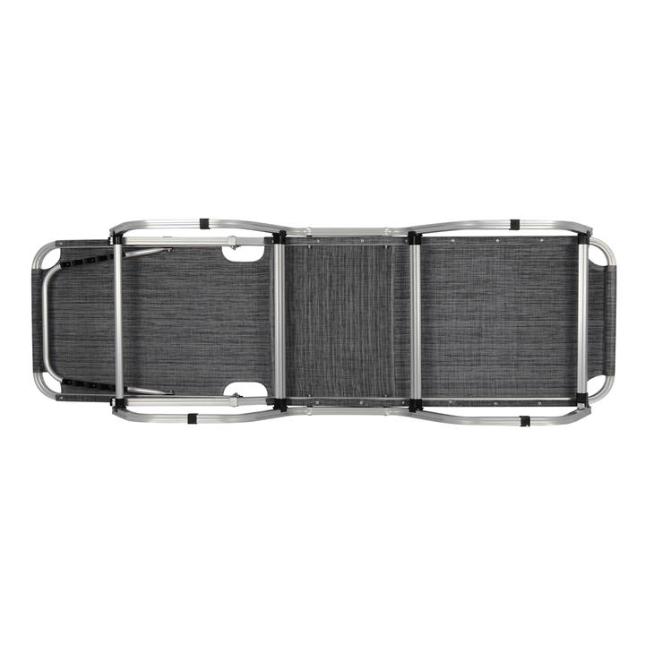 Professional Sunbed Aluminum HM5071.10 Grey 60x190x30 cm