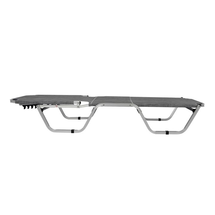 Professional Sunbed Aluminum HM5071.10 Grey 60x190x30 cm