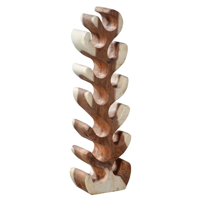 BOTTLE RACK VERTICAL MADE OF SUAR WOOD 18x20x80Hcm.HM9486