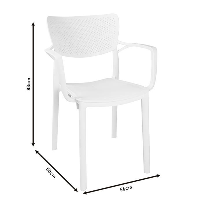 Armchair Frontline pakoworld PP color cappucino