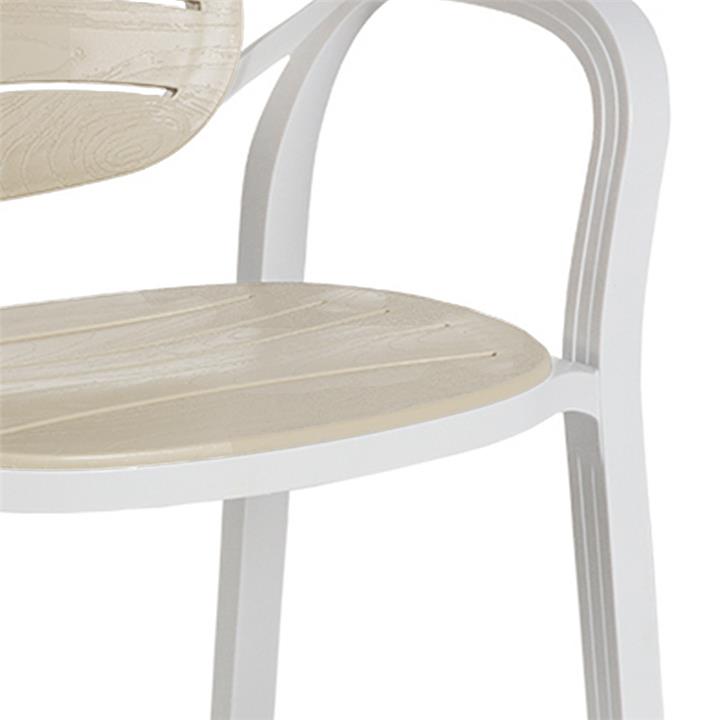 Armchair Gentle pakoworld PP color white-capuccino