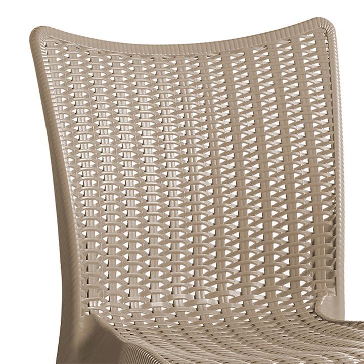 Chair Confident pakoworld PP color cappucino