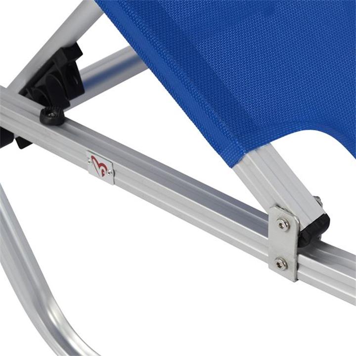 Professional Sunbed Aluminum HM5071.01 Blue 60x190x30 cm