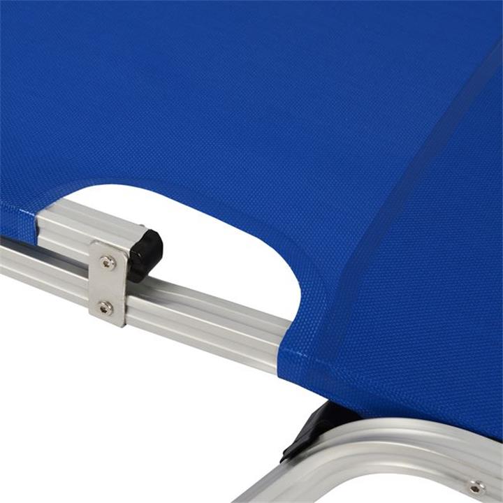 Professional Sunbed Aluminum HM5071.01 Blue 60x190x30 cm