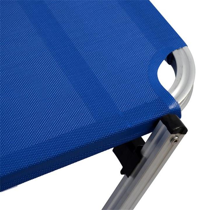 Professional Sunbed Aluminum HM5071.01 Blue 60x190x30 cm