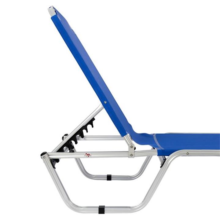 Professional Sunbed Aluminum HM5071.01 Blue 60x190x30 cm