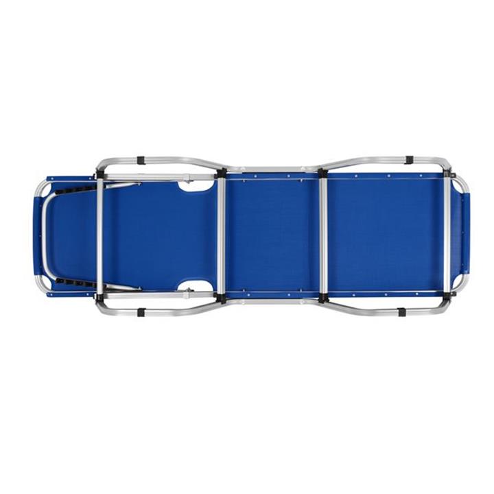 Professional Sunbed Aluminum HM5071.01 Blue 60x190x30 cm