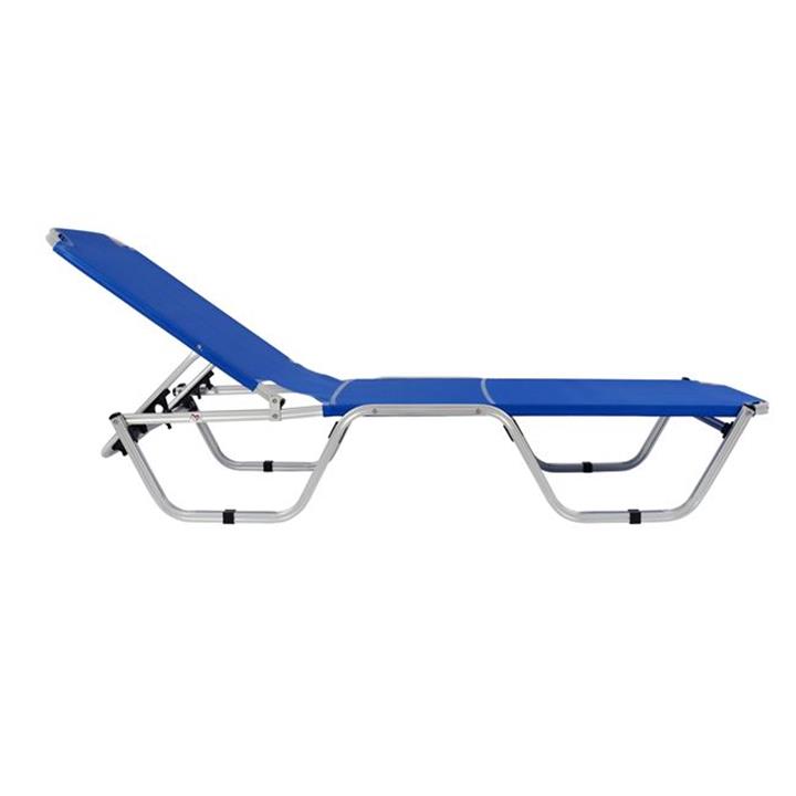Professional Sunbed Aluminum HM5071.01 Blue 60x190x30 cm
