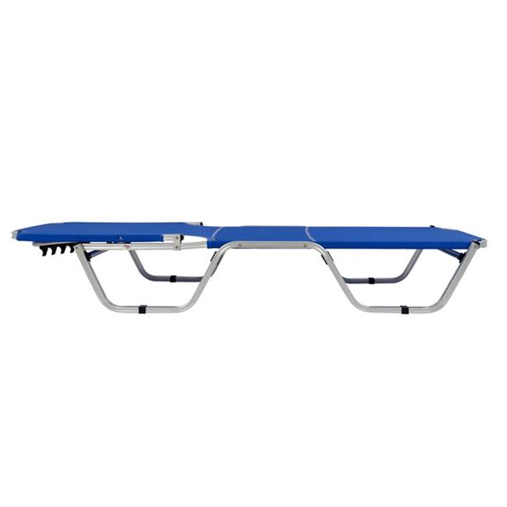 Professional Sunbed Aluminum HM5071.01 Blue 60x190x30 cm