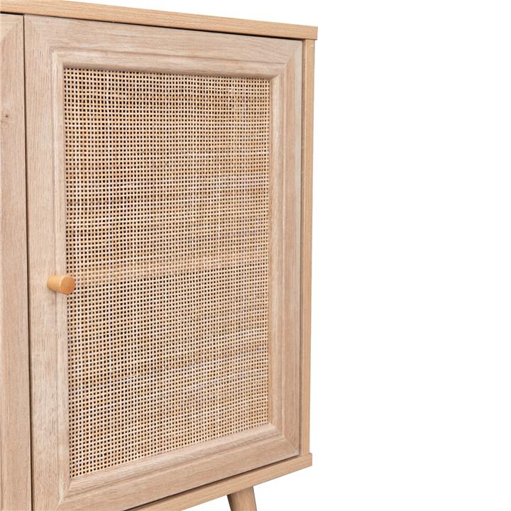 BUFFET MELAMINE COLM WITH SYNTHETIC RATTAN DOORS HM9220.11 120Χ39Χ70Hcm.