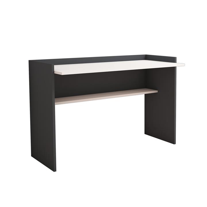 DESK MELAMINE GREY-WHITE 118x58x80Hcm.HM9227.13