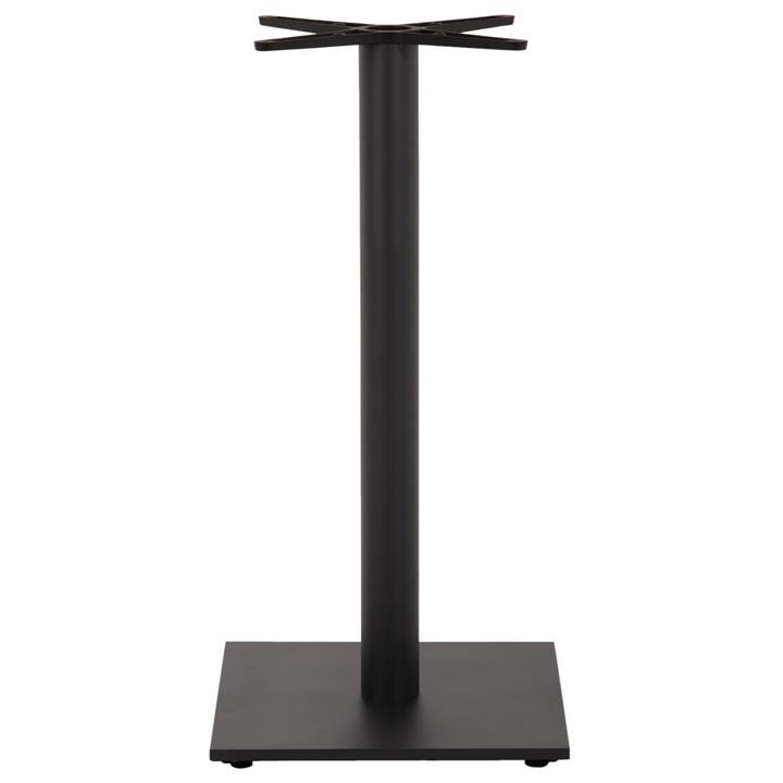 BASE FOR BAR TABLE HM474.20 MEDIUM HEIGHT-MATTE GREY METAL-HEIGHT ADJUSTERS-CROSS 46Χ46cm 45Χ45Χ94Hcm