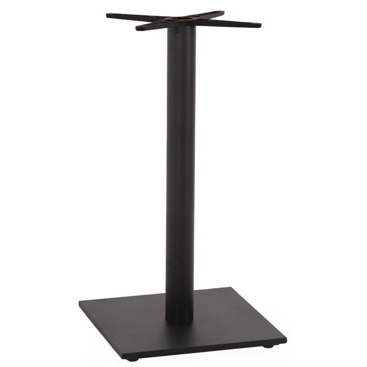 BASE FOR BAR TABLE HM474.20 MEDIUM HEIGHT-MATTE GREY METAL-HEIGHT ADJUSTERS-CROSS 46Χ46cm 45Χ45Χ94Hcm