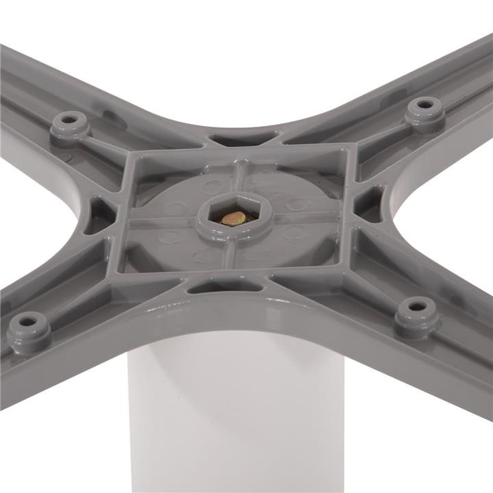 BASE FOR TABLE HM475.02 ALUMINUM MATTE WHITE-48x48cm CROSS- 45Χ45Χ73Hcm.