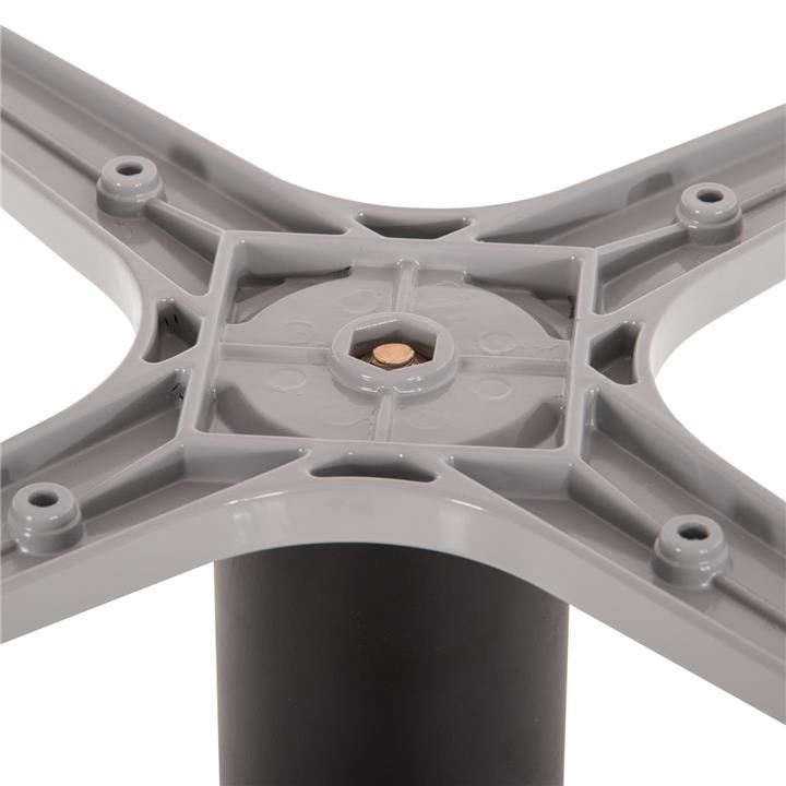 TABLE BASE ALUMINUM HM476.01 ROUND IN MATTE BLACK 48x48cm CROSS Φ45Χ73Hcm.