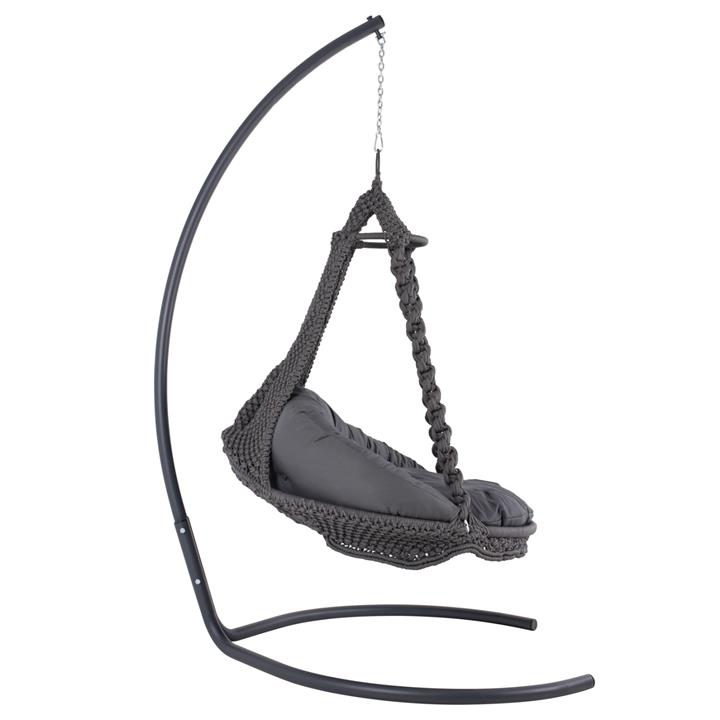 ΚΡΕΜΑΣΤΗ ΦΩΛΙΑ AUGUST ΜΑΚΡΑΜΕ-ΜΕΤΑΛΛΟ ΑΝΘΡΑΚΙ HM5922.10 123x113x145Υεκ.