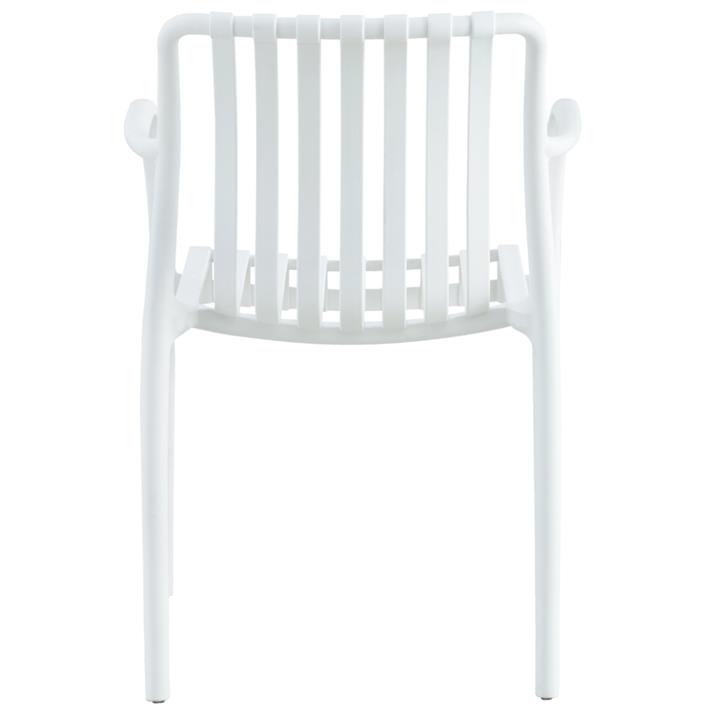 ARMCHAIR POLYPROPYLENE HM5940.01 WHITE 45.5x56.5x80.5Hcm.