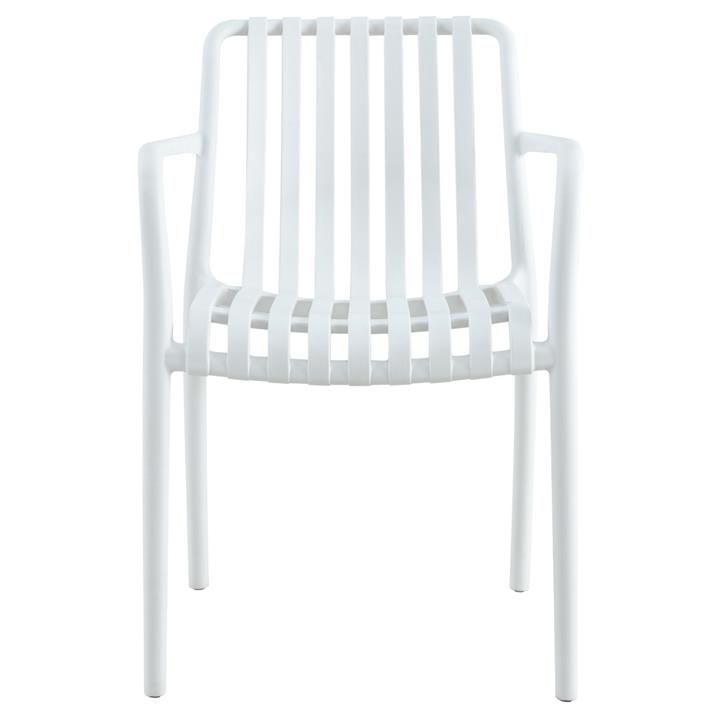 ARMCHAIR POLYPROPYLENE HM5940.01 WHITE 45.5x56.5x80.5Hcm.