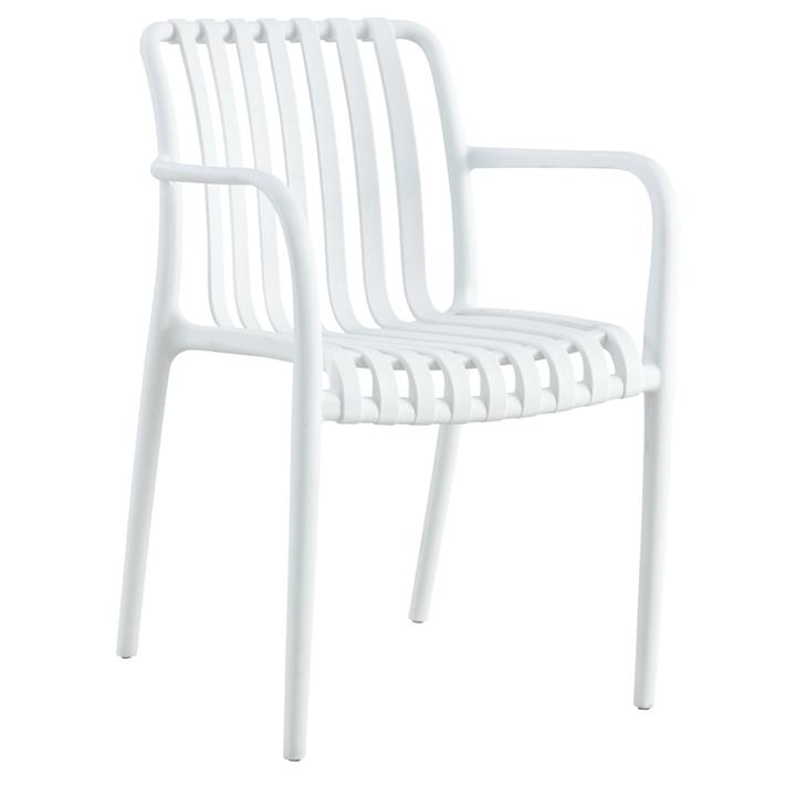 ARMCHAIR POLYPROPYLENE HM5940.01 WHITE 45.5x56.5x80.5Hcm.