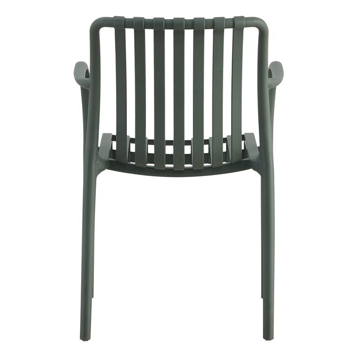 ARMCHAIR POLYPROPYLENE HM5940.07 DARK OLIVE 45.5x56.5x80.5Hcm.