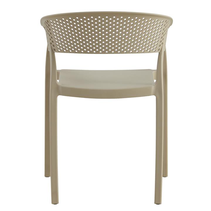 ARMCHAIR POLYPROPYLENE FB95941.03 IN CAPPUCCINO 53,5x50,5x73Hcm.