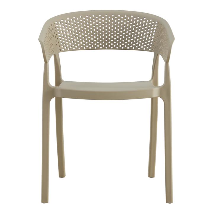 ARMCHAIR POLYPROPYLENE FB95941.03 IN CAPPUCCINO 53,5x50,5x73Hcm.