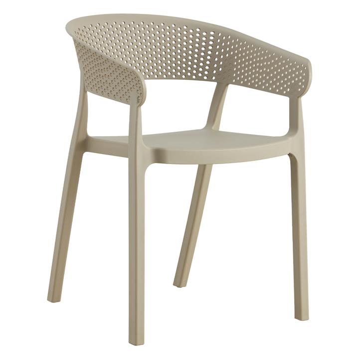 ARMCHAIR POLYPROPYLENE FB95941.03 IN CAPPUCCINO 53,5x50,5x73Hcm.