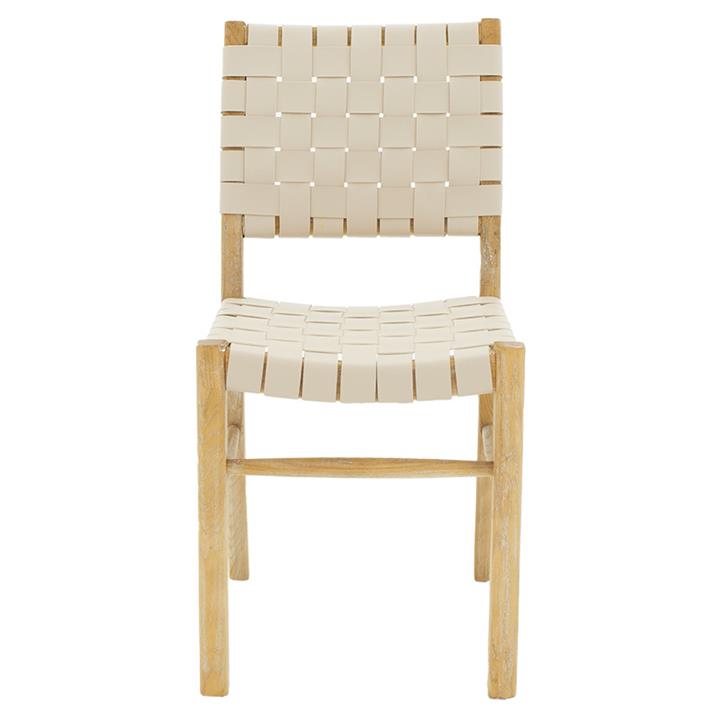 Brane pakoworld chair wood sonoma antique-seat pu white