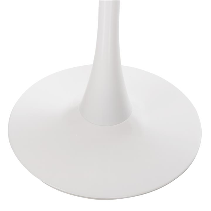 ROUND DINING TABLE HM9421.01 MELAMINE IN WHITE MARBLE METAL LEG Φ90x74Hcm.