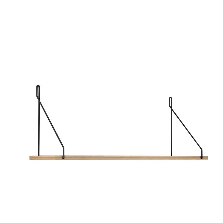 WALL SHELF AGILAN HM9183.11 MELAMINE IN NATURAL OAK 72x20x27Hcm.