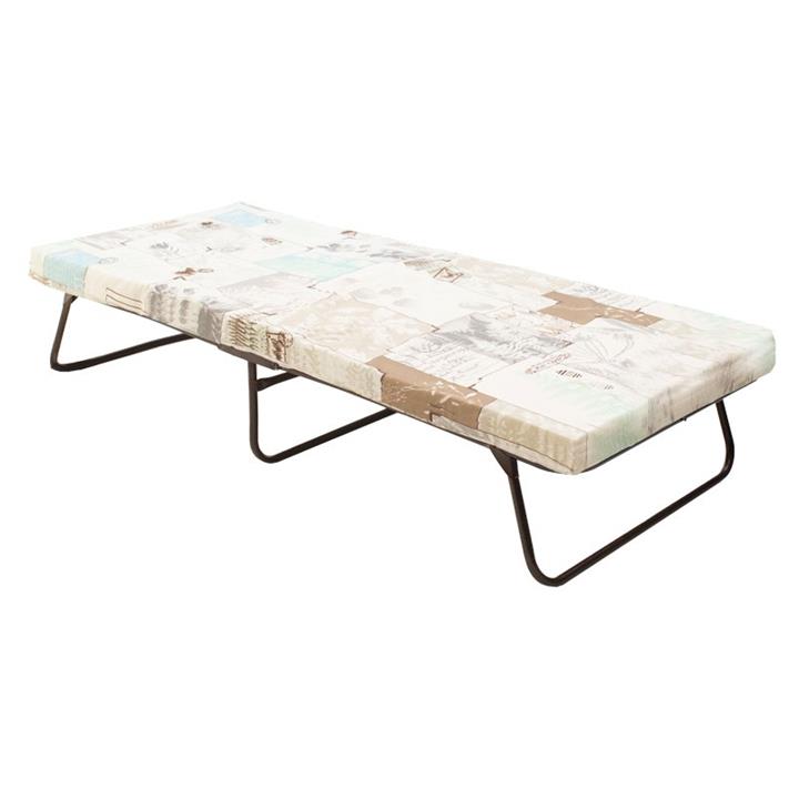 Bed single Xander pakoworld metal with slats 6cm mattress 182x80cm
