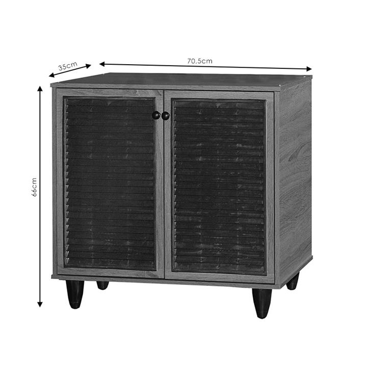 Shoe cabinet Ronan pakoworld 9 pairs wenge eo 70.5x35x.66cm