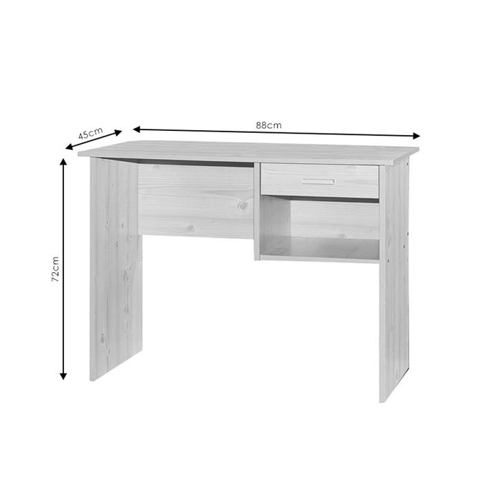 Work desk-chest of drawers Michael pakoworld wenge eo 88x45x72cm