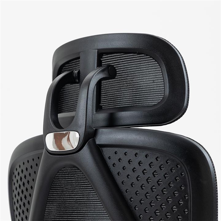 Office chair manager with footrest Titan pakoworld Premium Quality fabric-mesh black