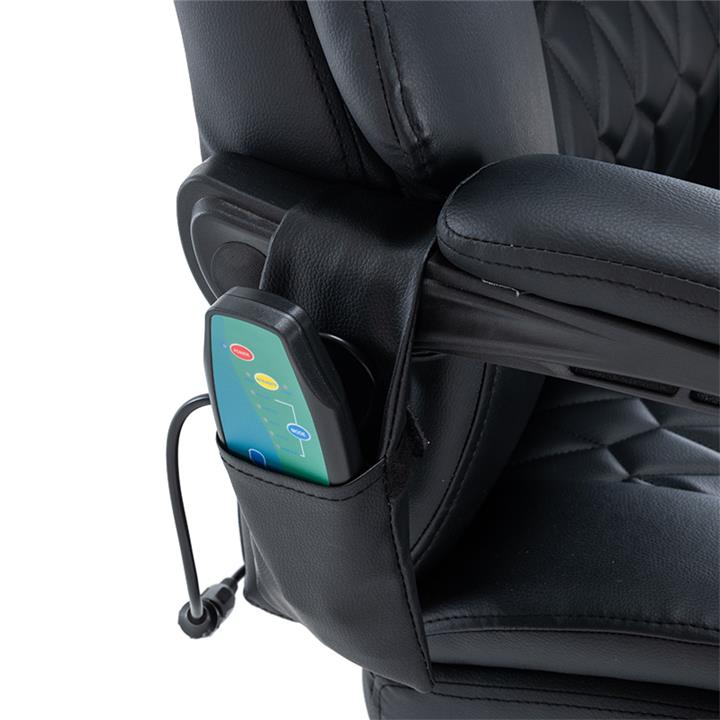 Director's office chair Thrive pakoworld Premium Quality mechanism massage-heated back pu black