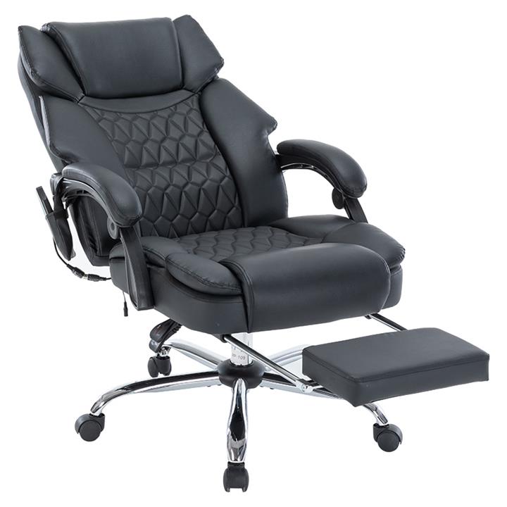 Director's office chair Thrive pakoworld Premium Quality mechanism massage-heated back pu black
