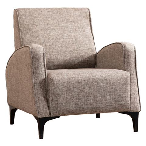 Armchair PWF-0566 pakoworld fabric gray-beige 78x78x87cm