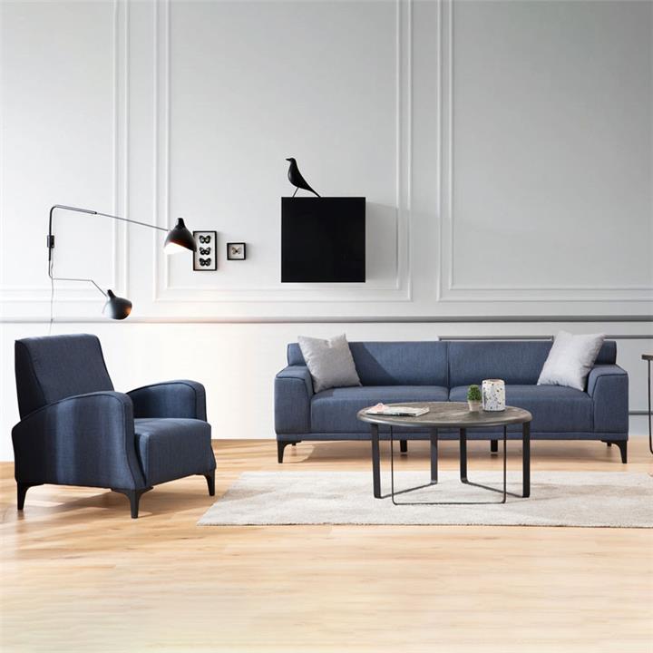 Armchair PWF-0566 pakoworld fabric blue 78x78x87cm