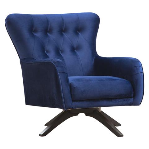 Armchair PWF-0567 pakoworld fabric blue 85x78x91cm