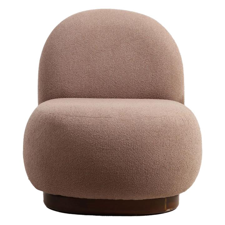Armchair PWF-0564 pakoworld fabric mocha 74x85x75cm