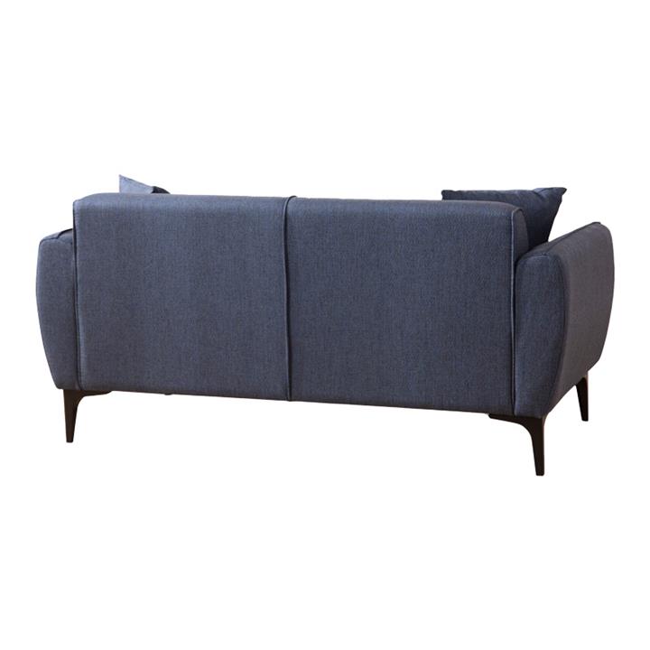 2 seater sofa PWF-0565 pakoworld fabric blue 180x95x67cm