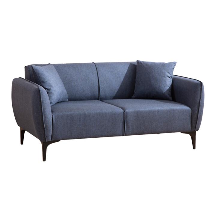 2 seater sofa PWF-0565 pakoworld fabric blue 180x95x67cm