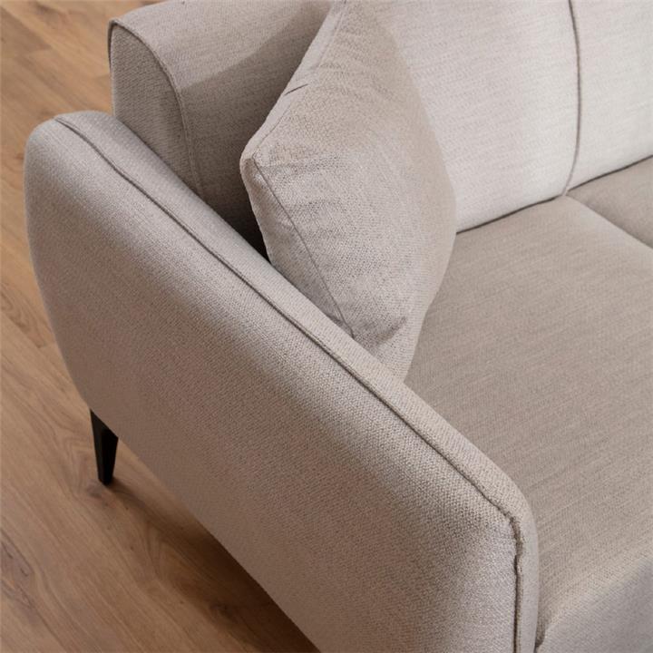 2 seater sofa PWF-0565 pakoworld fabric off white 180x95x67cm