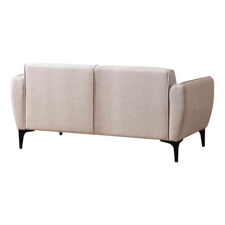 2 seater sofa PWF-0565 pakoworld fabric off white 180x95x67cm