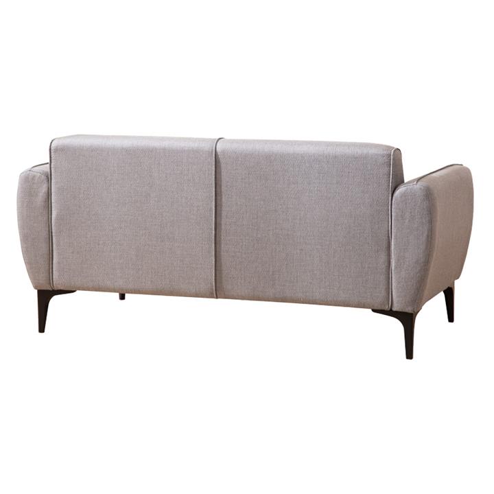 2 seater sofa PWF-0565 pakoworld fabric grey 180x95x67cm