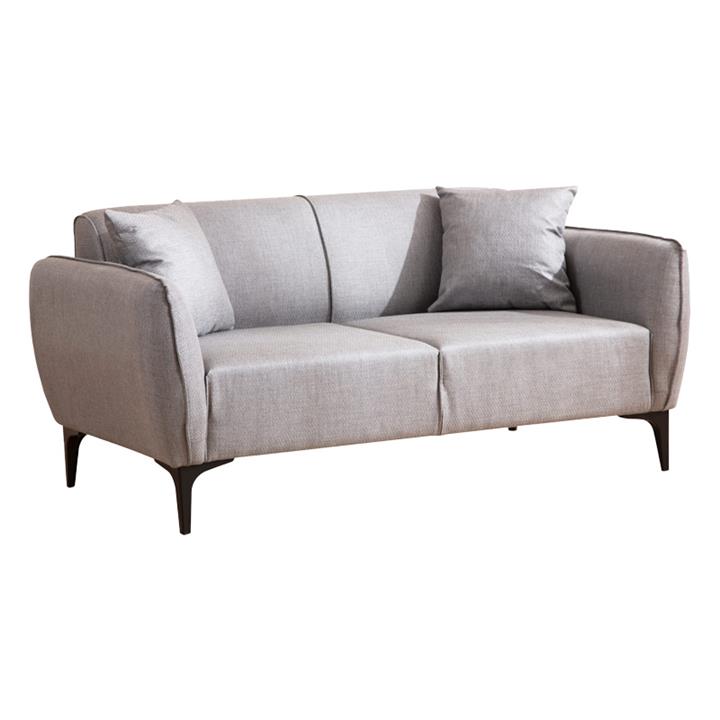 2 seater sofa PWF-0565 pakoworld fabric grey 180x95x67cm