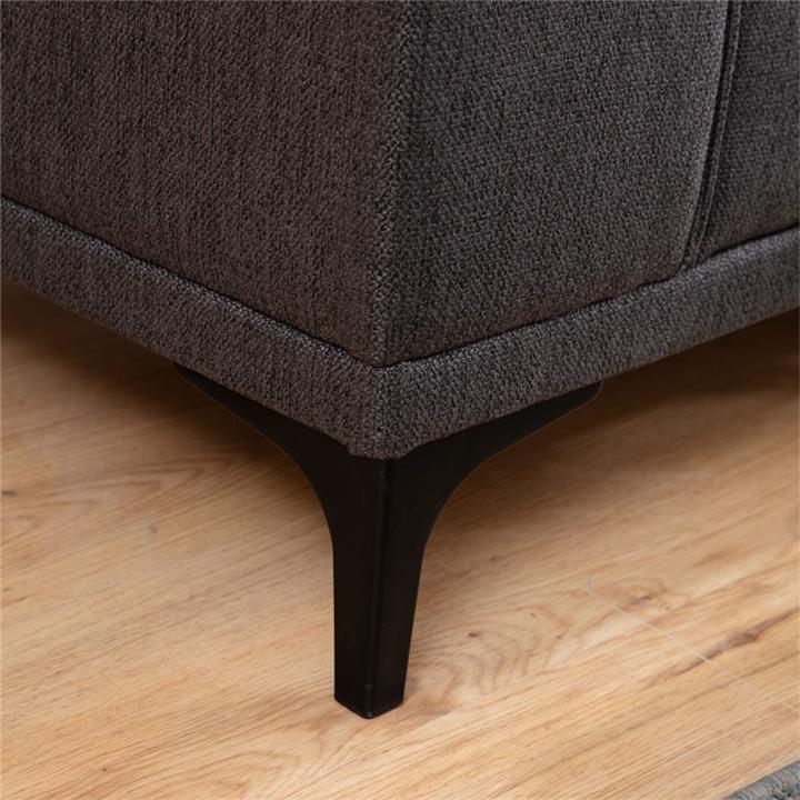 Corner sofa PWF-0566 pakoworld left corner fabric anthracite 250x145x69cm