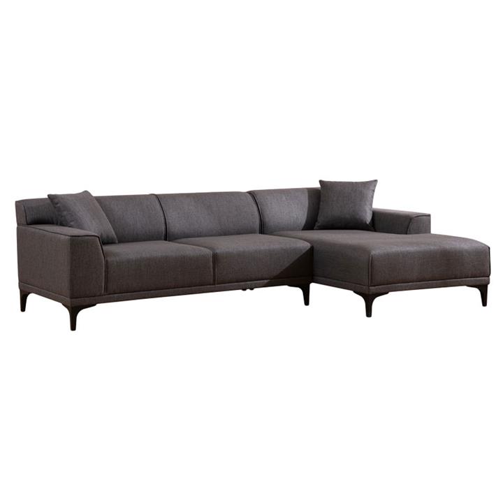 Corner sofa PWF-0566 pakoworld left corner fabric anthracite 250x145x69cm